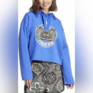 Adidas X Farm Rio Hoodie Hi-Res Blue Size L ~ NWT